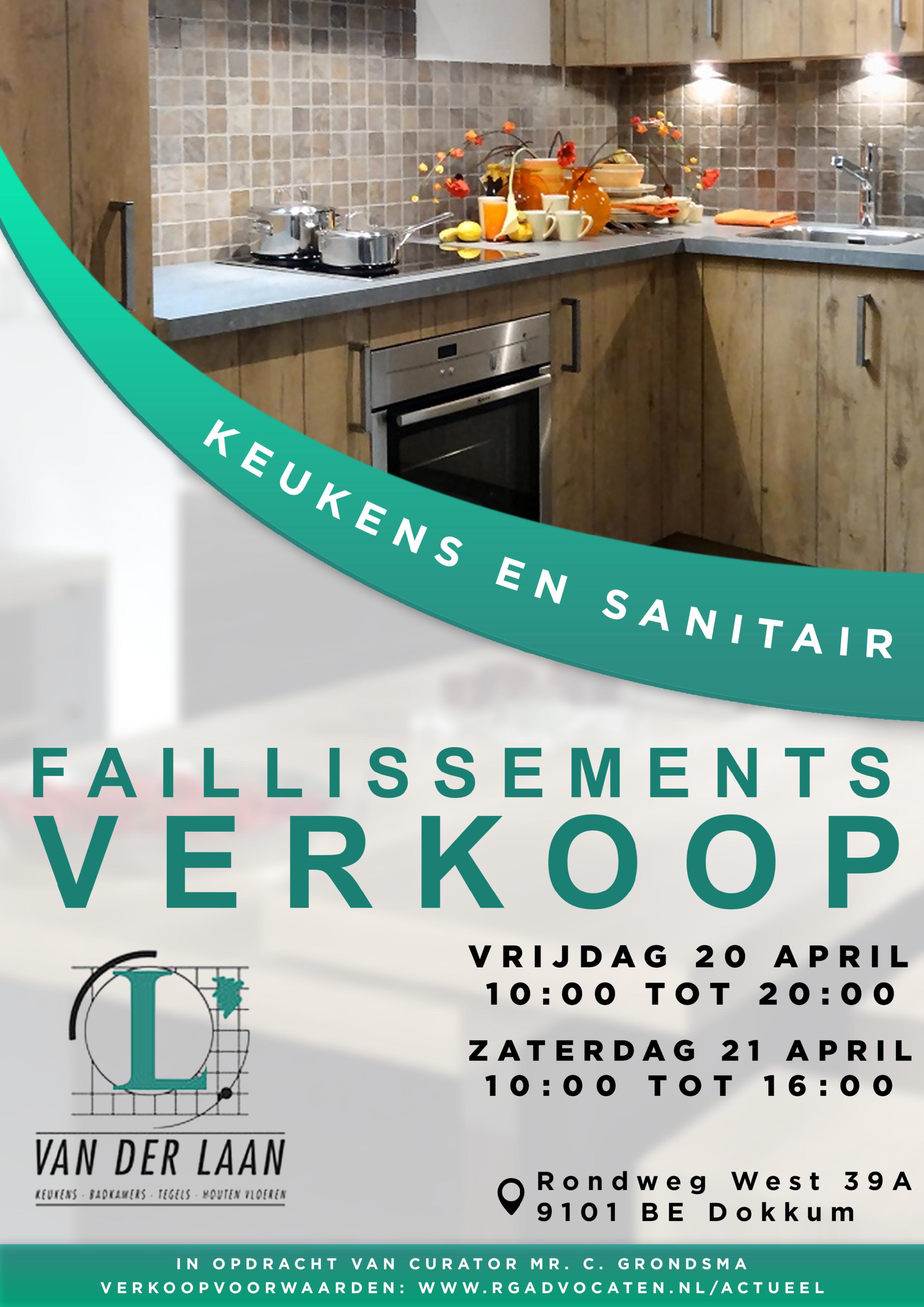 Faillissementsverkoop Keuken- en Sanitair Centrum Laan B.V. – Geense Advocaten Leeuwarden